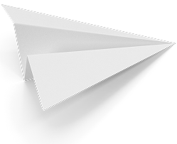 Icône d'un avion en papier