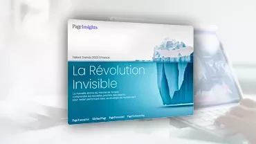 Couverture d'un rapport intitulé 'La Révolution Invisible', avec un iceberg illustré.