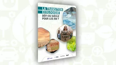 Affiche sur la transition écologique et son impact sur les ressources humaines.