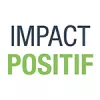 Texte 'IMPACT POSITIF' en bleu et vert