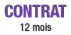Texte indiquant un contrat de 12 mois.