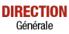 Texte 'DIRECTION Générale' en lettres rouges et noires.